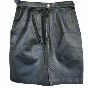 SPLIT End LTD Leather Pencil Skirt